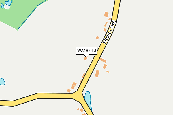 WA16 0LJ map - OS OpenMap – Local (Ordnance Survey) WA16 0LJ map - OS OpenMap – Local (Ordnance Survey)