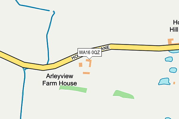 WA16 0QZ map - OS OpenMap – Local (Ordnance Survey) WA16 0QZ map - OS OpenMap – Local (Ordnance Survey)