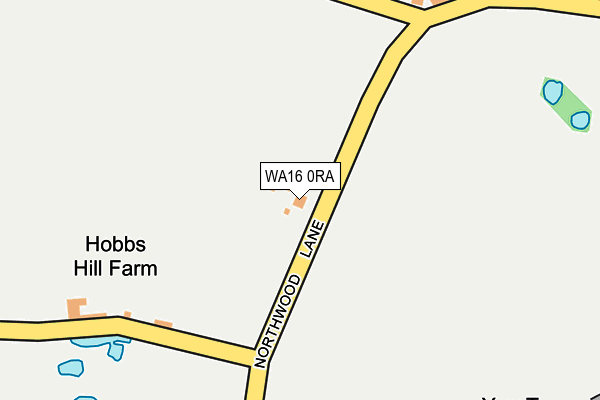 WA16 0RA map - OS OpenMap – Local (Ordnance Survey) WA16 0RA map - OS OpenMap – Local (Ordnance Survey)