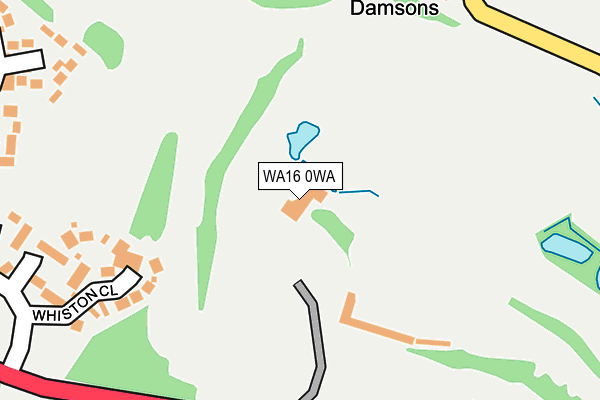 WA16 0WA map - OS OpenMap – Local (Ordnance Survey) WA16 0WA map - OS OpenMap – Local (Ordnance Survey)