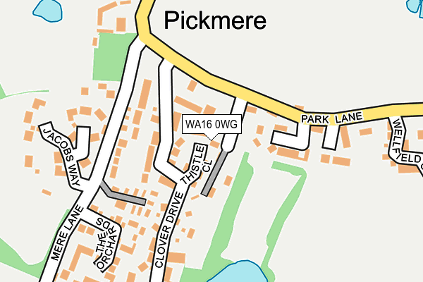WA16 0WG map - OS OpenMap – Local (Ordnance Survey) WA16 0WG map - OS OpenMap – Local (Ordnance Survey)