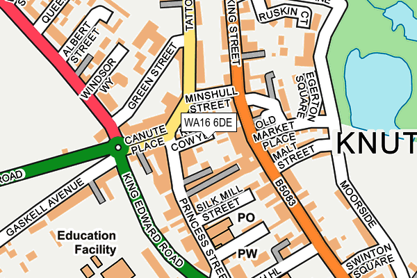 WA16 6DE map - OS OpenMap – Local (Ordnance Survey) WA16 6DE map - OS OpenMap – Local (Ordnance Survey)