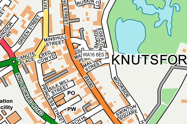 WA16 6ES map - OS OpenMap – Local (Ordnance Survey) WA16 6ES map - OS OpenMap – Local (Ordnance Survey)