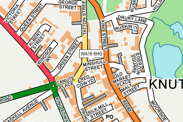 WA16 6HG map - OS OpenMap – Local (Ordnance Survey) WA16 6HG map - OS OpenMap – Local (Ordnance Survey)