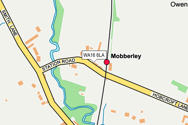 WA16 6LA map - OS OpenMap – Local (Ordnance Survey) WA16 6LA map - OS OpenMap – Local (Ordnance Survey)