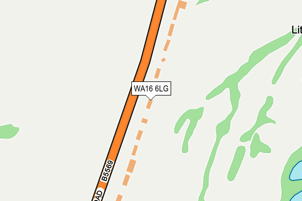 WA16 6LG map - OS OpenMap – Local (Ordnance Survey) WA16 6LG map - OS OpenMap – Local (Ordnance Survey)