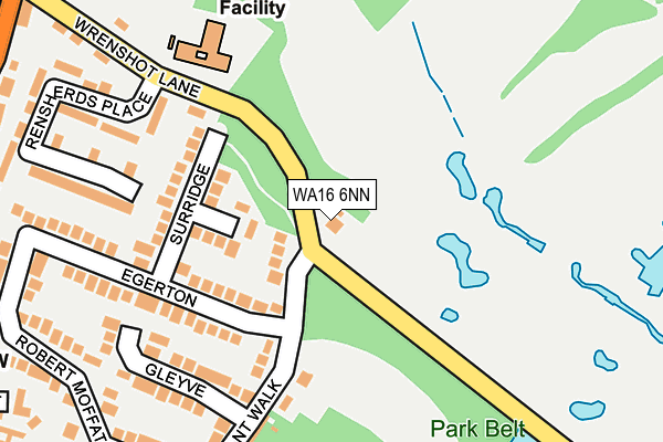 WA16 6NN map - OS OpenMap – Local (Ordnance Survey) WA16 6NN map - OS OpenMap – Local (Ordnance Survey)