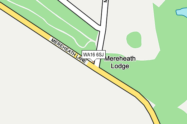 WA16 6SJ map - OS OpenMap – Local (Ordnance Survey) WA16 6SJ map - OS OpenMap – Local (Ordnance Survey)