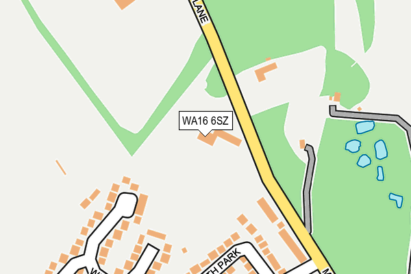 WA16 6SZ map - OS OpenMap – Local (Ordnance Survey) WA16 6SZ map - OS OpenMap – Local (Ordnance Survey)