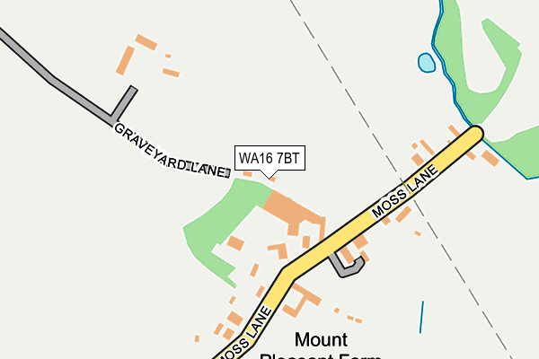 WA16 7BT map - OS OpenMap – Local (Ordnance Survey) WA16 7BT map - OS OpenMap – Local (Ordnance Survey)