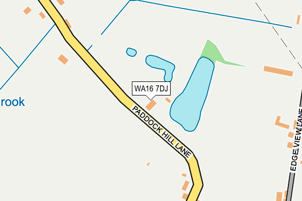 WA16 7DJ map - OS OpenMap – Local (Ordnance Survey) WA16 7DJ map - OS OpenMap – Local (Ordnance Survey)