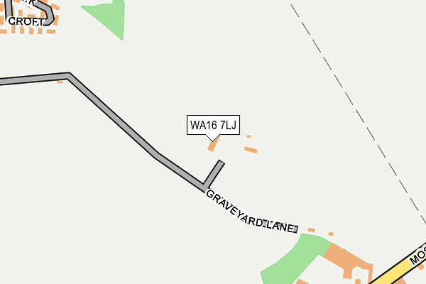 WA16 7LJ map - OS OpenMap – Local (Ordnance Survey) WA16 7LJ map - OS OpenMap – Local (Ordnance Survey)