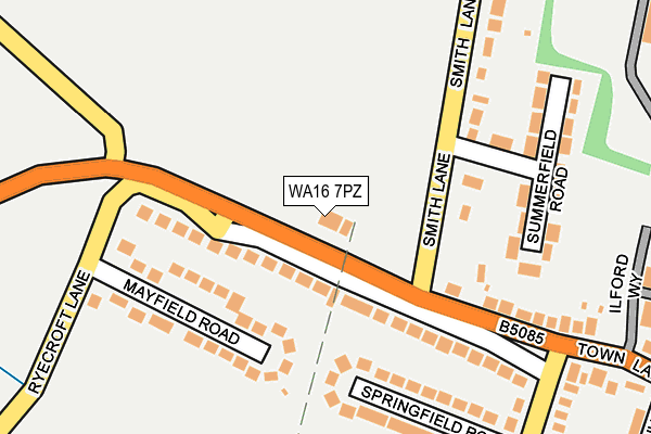 WA16 7PZ map - OS OpenMap – Local (Ordnance Survey) WA16 7PZ map - OS OpenMap – Local (Ordnance Survey)