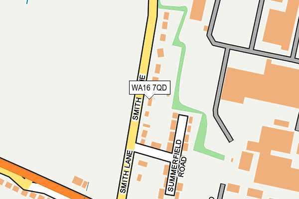 WA16 7QD map - OS OpenMap – Local (Ordnance Survey) WA16 7QD map - OS OpenMap – Local (Ordnance Survey)