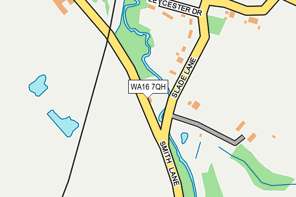 WA16 7QH map - OS OpenMap – Local (Ordnance Survey) WA16 7QH map - OS OpenMap – Local (Ordnance Survey)