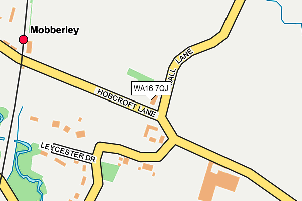 WA16 7QJ map - OS OpenMap – Local (Ordnance Survey) WA16 7QJ map - OS OpenMap – Local (Ordnance Survey)