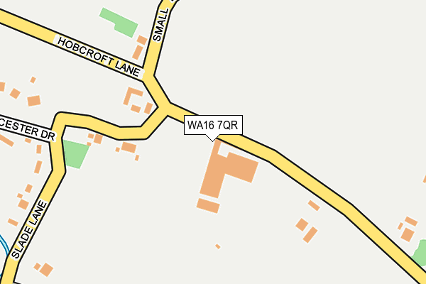 WA16 7QR map - OS OpenMap – Local (Ordnance Survey)