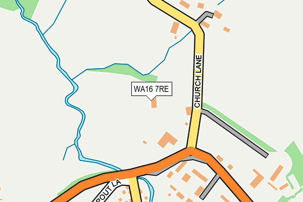 WA16 7RE map - OS OpenMap – Local (Ordnance Survey) WA16 7RE map - OS OpenMap – Local (Ordnance Survey)