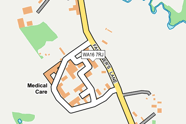 WA16 7RJ map - OS OpenMap – Local (Ordnance Survey) WA16 7RJ map - OS OpenMap – Local (Ordnance Survey)