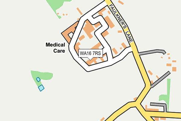 WA16 7RS map - OS OpenMap – Local (Ordnance Survey) WA16 7RS map - OS OpenMap – Local (Ordnance Survey)