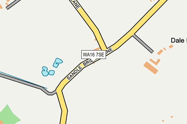 WA16 7SE map - OS OpenMap – Local (Ordnance Survey) WA16 7SE map - OS OpenMap – Local (Ordnance Survey)