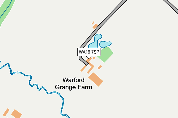 WA16 7SP map - OS OpenMap – Local (Ordnance Survey)
