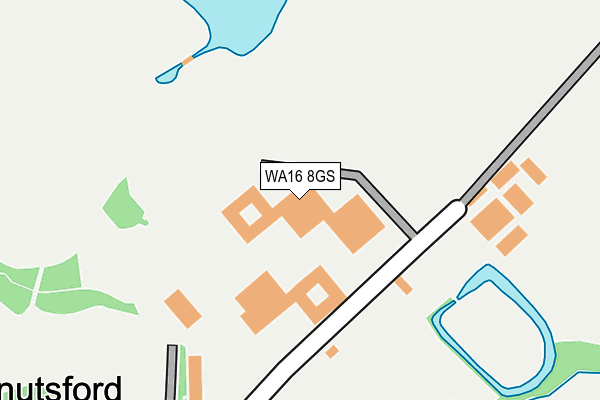 WA16 8GS map - OS OpenMap – Local (Ordnance Survey) WA16 8GS map - OS OpenMap – Local (Ordnance Survey)