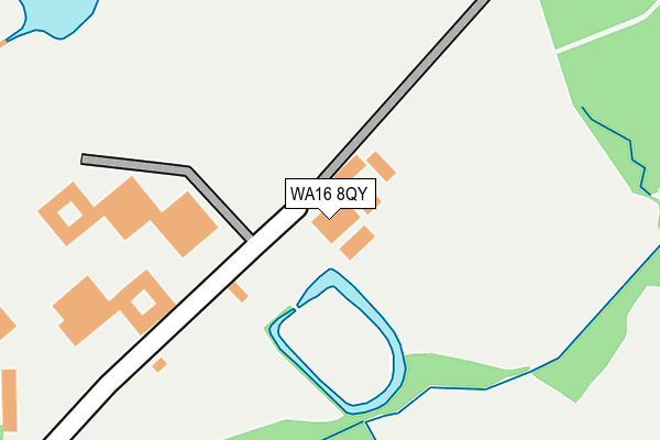 WA16 8QY map - OS OpenMap – Local (Ordnance Survey) WA16 8QY map - OS OpenMap – Local (Ordnance Survey)