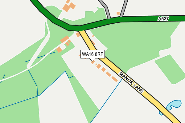 WA16 8RF map - OS OpenMap – Local (Ordnance Survey) WA16 8RF map - OS OpenMap – Local (Ordnance Survey)