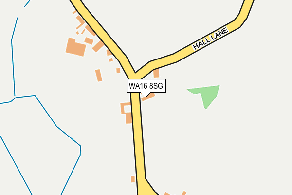 WA16 8SG map - OS OpenMap – Local (Ordnance Survey) WA16 8SG map - OS OpenMap – Local (Ordnance Survey)