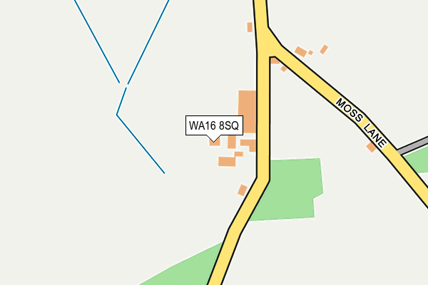WA16 8SQ map - OS OpenMap – Local (Ordnance Survey) WA16 8SQ map - OS OpenMap – Local (Ordnance Survey)
