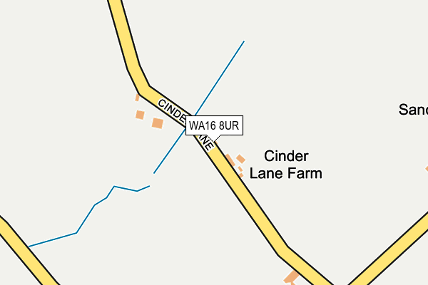 WA16 8UR map - OS OpenMap – Local (Ordnance Survey) WA16 8UR map - OS OpenMap – Local (Ordnance Survey)