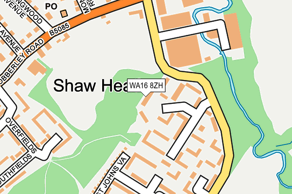 WA16 8ZH map - OS OpenMap – Local (Ordnance Survey) WA16 8ZH map - OS OpenMap – Local (Ordnance Survey)