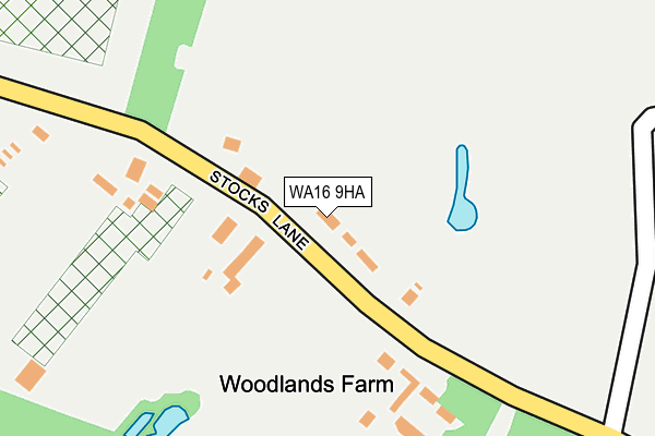 WA16 9HA map - OS OpenMap – Local (Ordnance Survey) WA16 9HA map - OS OpenMap – Local (Ordnance Survey)