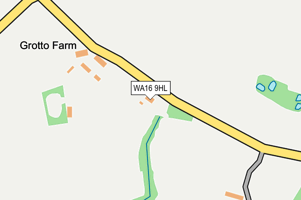 WA16 9HL map - OS OpenMap – Local (Ordnance Survey) WA16 9HL map - OS OpenMap – Local (Ordnance Survey)