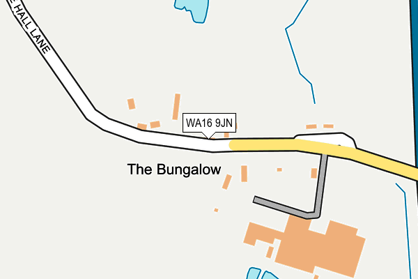 WA16 9JN map - OS OpenMap – Local (Ordnance Survey)