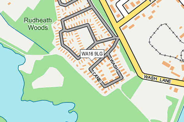 WA16 9LG map - OS OpenMap – Local (Ordnance Survey) WA16 9LG map - OS OpenMap – Local (Ordnance Survey)