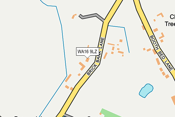 WA16 9LZ map - OS OpenMap – Local (Ordnance Survey) WA16 9LZ map - OS OpenMap – Local (Ordnance Survey)