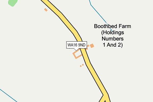 WA16 9ND map - OS OpenMap – Local (Ordnance Survey) WA16 9ND map - OS OpenMap – Local (Ordnance Survey)