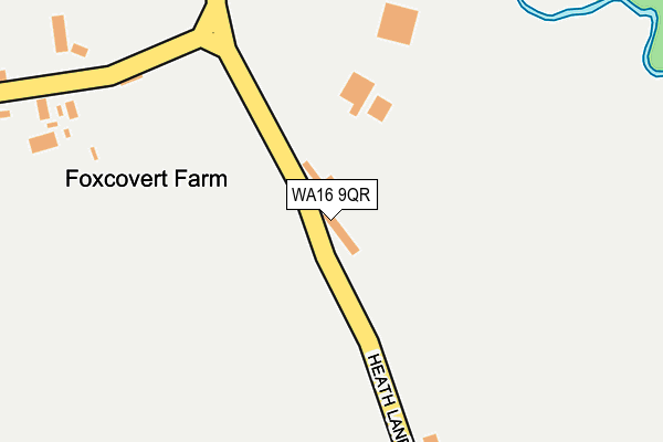 WA16 9QR map - OS OpenMap – Local (Ordnance Survey) WA16 9QR map - OS OpenMap – Local (Ordnance Survey)