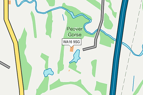 WA16 9SG map - OS OpenMap – Local (Ordnance Survey) WA16 9SG map - OS OpenMap – Local (Ordnance Survey)