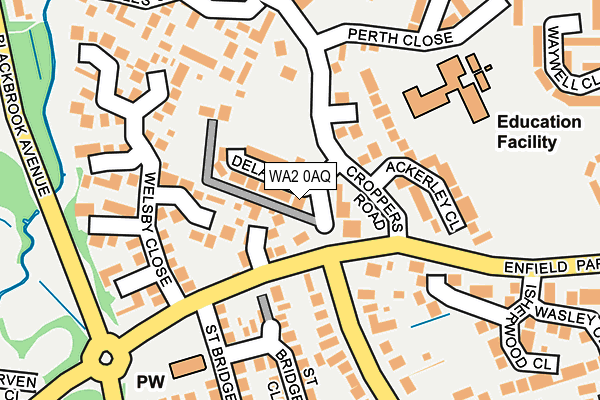 WA2 0AQ map - OS OpenMap – Local (Ordnance Survey) WA2 0AQ map - OS OpenMap – Local (Ordnance Survey)