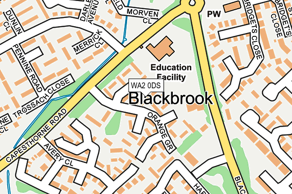 WA2 0DS map - OS OpenMap – Local (Ordnance Survey) WA2 0DS map - OS OpenMap – Local (Ordnance Survey)