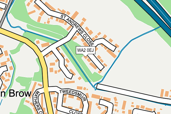 WA2 0EJ map - OS OpenMap – Local (Ordnance Survey) WA2 0EJ map - OS OpenMap – Local (Ordnance Survey)