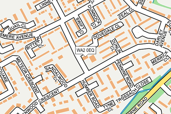 WA2 0EQ map - OS OpenMap – Local (Ordnance Survey) WA2 0EQ map - OS OpenMap – Local (Ordnance Survey)