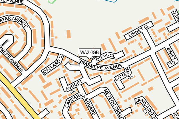 WA2 0GB map - OS OpenMap – Local (Ordnance Survey) WA2 0GB map - OS OpenMap – Local (Ordnance Survey)