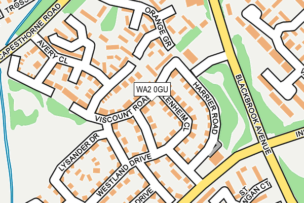 WA2 0GU map - OS OpenMap – Local (Ordnance Survey) WA2 0GU map - OS OpenMap – Local (Ordnance Survey)