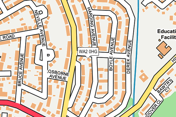 WA2 0HG map - OS OpenMap – Local (Ordnance Survey) WA2 0HG map - OS OpenMap – Local (Ordnance Survey)