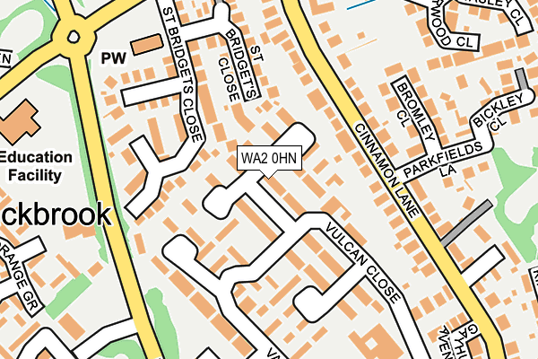 WA2 0HN map - OS OpenMap – Local (Ordnance Survey) WA2 0HN map - OS OpenMap – Local (Ordnance Survey)