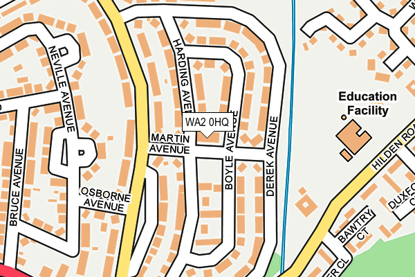 WA2 0HQ map - OS OpenMap – Local (Ordnance Survey) WA2 0HQ map - OS OpenMap – Local (Ordnance Survey)